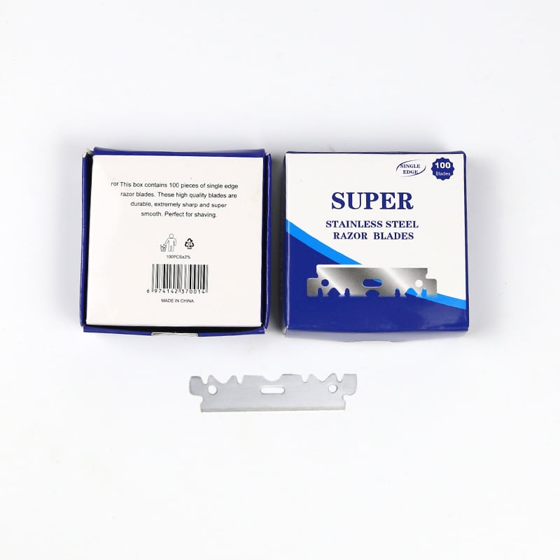 White Label Stainless Steel Razor Blades 100pcs