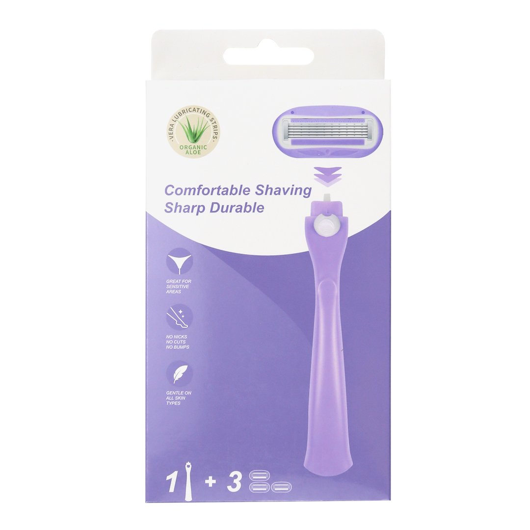Xr G76 Purple Women Shaving Razor Set