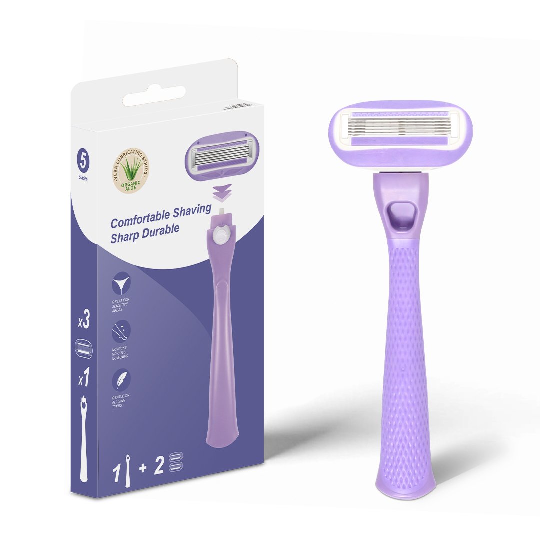 Xr G77 Purple Girl's Shaving Razor Set
