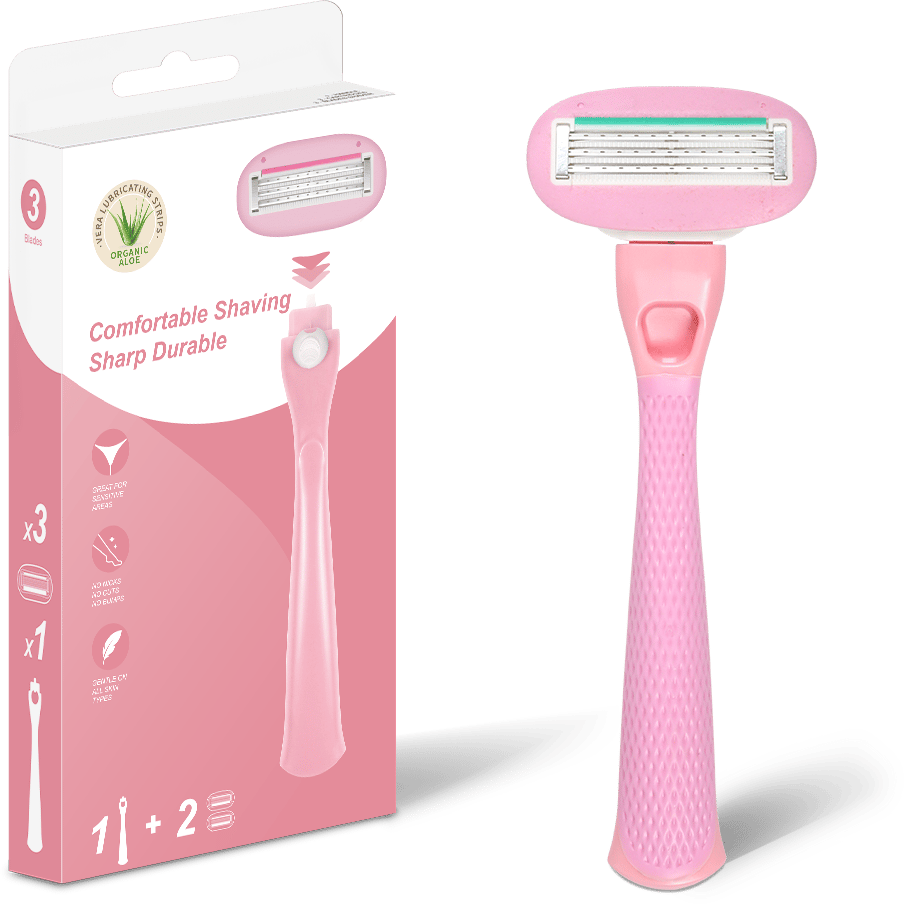 Pink Shaving Razor Set