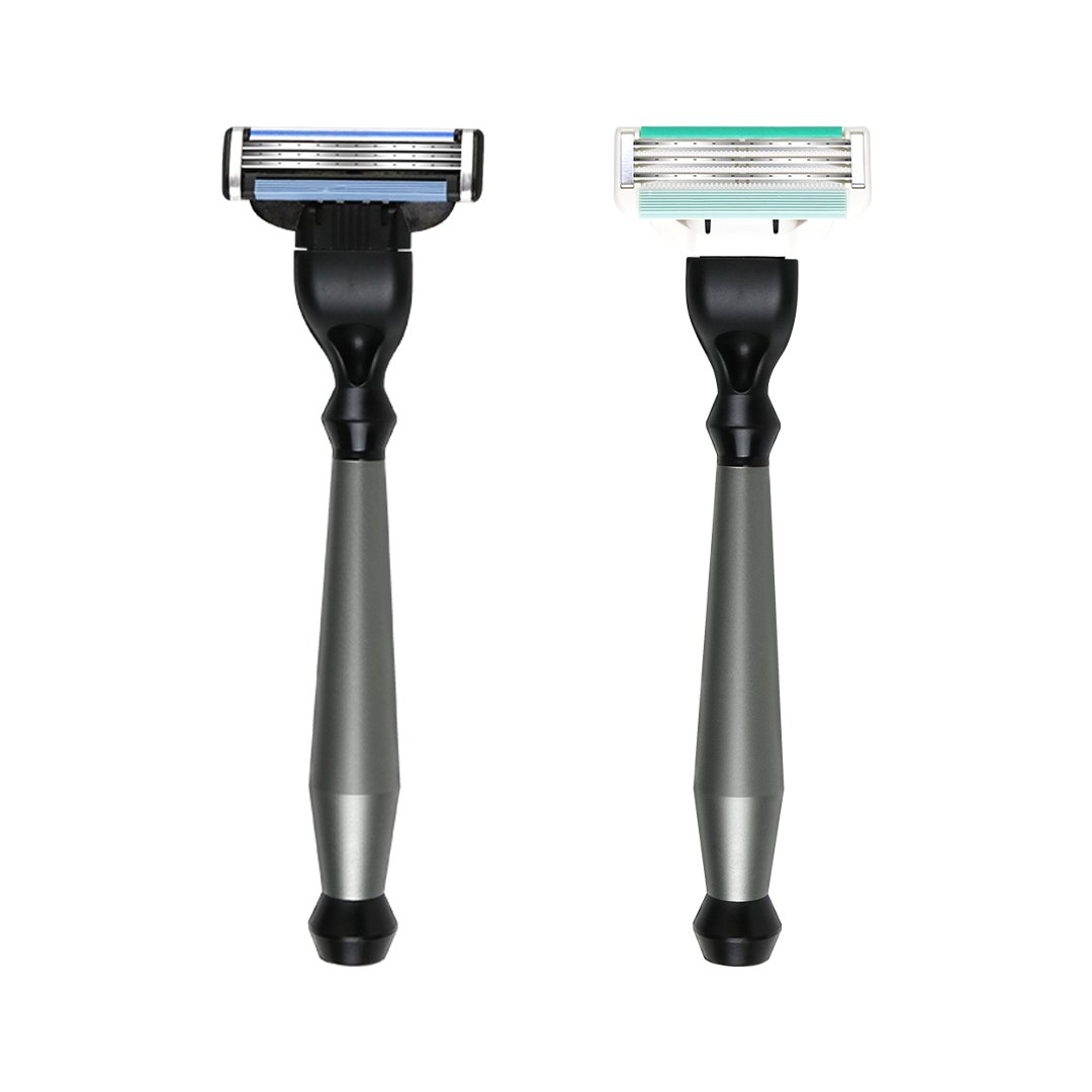 3 Blade Mans Cartridge Razors With 4 Cartridges Refill